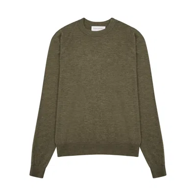 Extreme Cashmere N°233 Class Cashmere-blend Jumper In Green