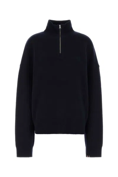 Extreme Cashmere Cashmere Blend High Neck Sweater 235 In Blue