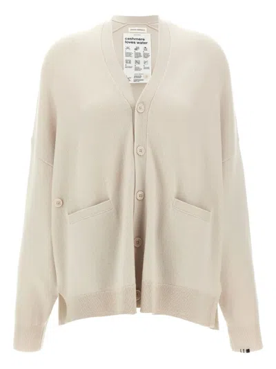 Extreme Cashmere N.24 Buttoned-up Cardigan In White