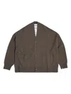 Extreme Cashmere N°24 Tokio Button-up Cardigan In Green