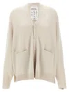 Extreme Cashmere N.24 Buttoned-up Cardigan In White