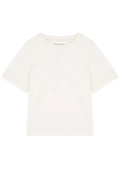 Extreme Cashmere N°267 Tina Cotton And Cashmere-blend T-shirt In Neutral
