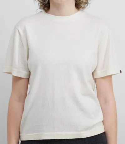 Extreme Cashmere N°268 Cuba T-shirt In Snow In White