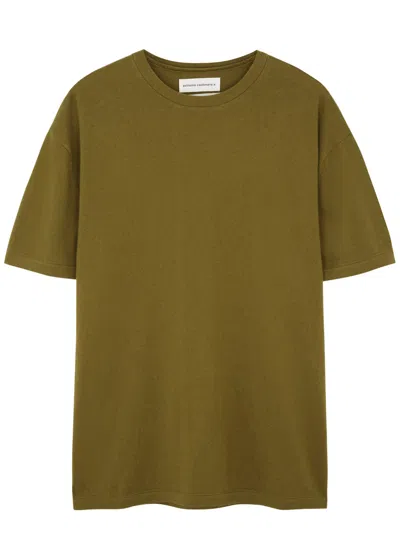 Extreme Cashmere N°269 Rik Cotton And Cashmere-blend T-shirt In Green