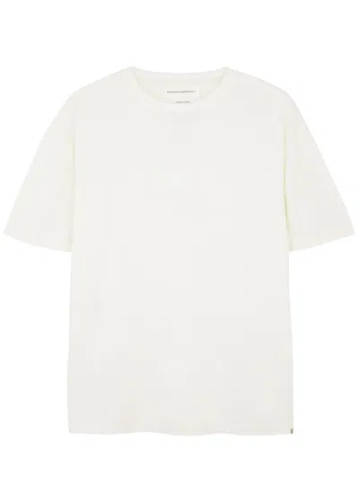 Extreme Cashmere N°269 Rik Cotton And Cashmere-blend T-shirt In White