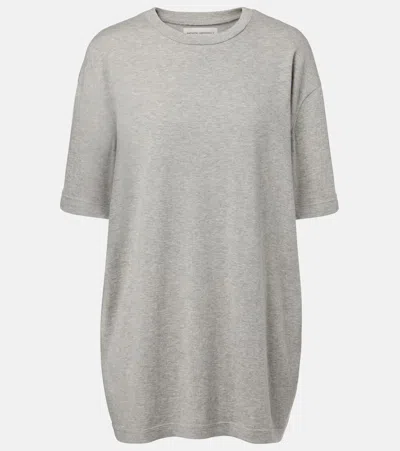 Extreme Cashmere N°269 Rik Cotton And Cashmere T-shirt In Grey