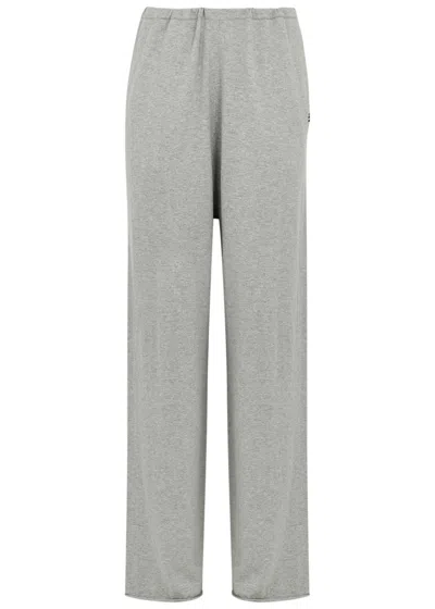 Extreme Cashmere N°278 Judo Cotton And Cashmere-blend Trousers In Green