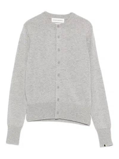 Extreme Cashmere N°300 Button-front Cashmere Cardigan In Gray
