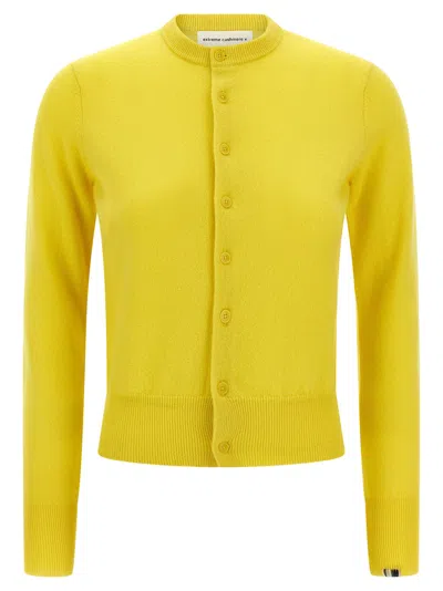Extreme Cashmere N.300 Little 2 Cardigan In Yellow