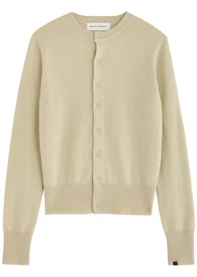 Extreme Cashmere N°300 Little 2 Cashmere Cardigan In Yellow