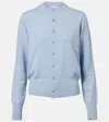 Extreme Cashmere N°300 Little 2 Cashmere Cardigan In Blue