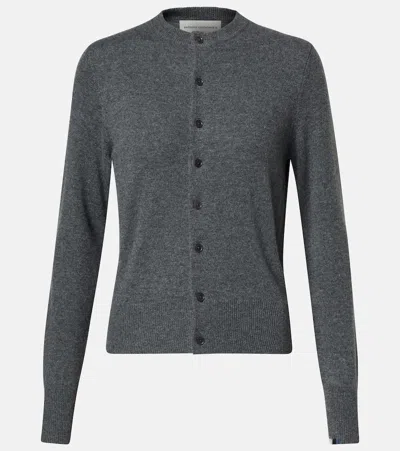 Extreme Cashmere N°300 Little 2 Cashmere Cardigan In Grey