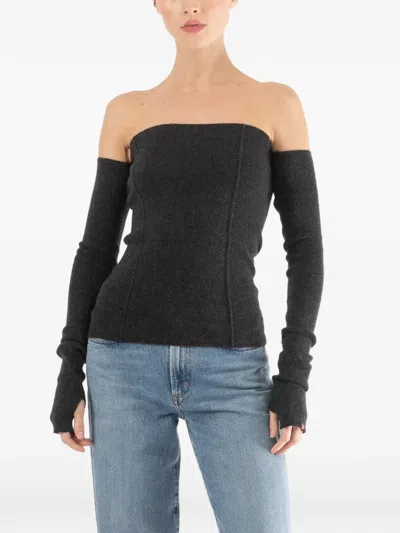 Extreme Cashmere N307 Bliss Convertible Top In Gray