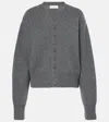 Extreme Cashmere N°309 Clover Cashmere-blend Cardigan In Grey