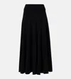 Extreme Cashmere Ease Knitted Midi Skirt In Black