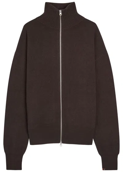 Extreme Cashmere N°319 Cashmere Cardigan In Brown