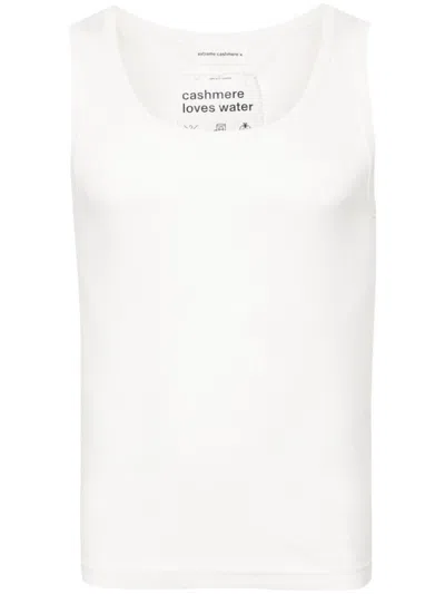 Extreme Cashmere Nº333 Fine-knit Tank Top In White