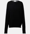Extreme Cashmere N°347 Aries Cotton And Cashmere Sweater In Black