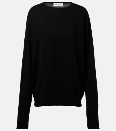 Extreme Cashmere N°347 Aries Cotton And Cashmere Sweater In Black
