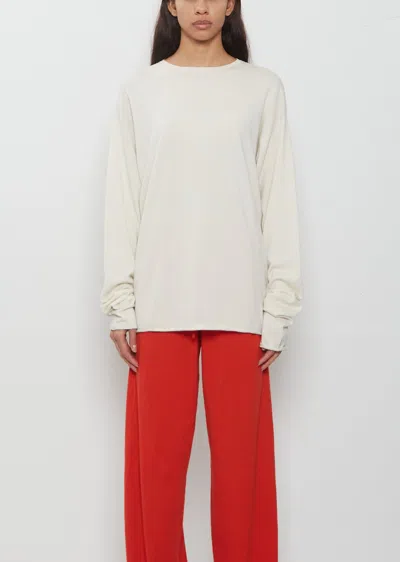 Extreme Cashmere N°347 Aries Cotton Cashmere Sweater In Neutral