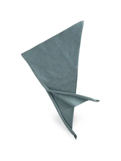 Extreme Cashmere Nº35 Triangular Bandana Scarf In Blue