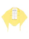 Extreme Cashmere N°35 Triangular Scarf In Yellow