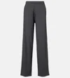 Extreme Cashmere N°353 Relax Cotton-blend Straight Pants In Green