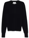 Extreme Cashmere Blue Front Button Cardigan In Blue