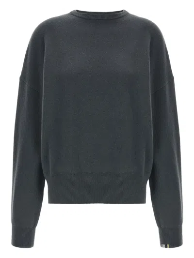 EXTREME CASHMERE Nº355 TES CUFFED-SLEEVE CREW-NECK SWEATER