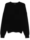 Extreme Cashmere Decorative-stitching Sweater In Black