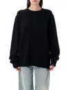 Extreme Cashmere N°356 You Rib Cashmere Sweater In Black