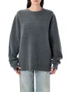 Extreme Cashmere N°356 You Rib Cashmere Sweater In Gray