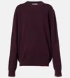 Extreme Cashmere N°358 Mister Cashmere-blend Sweater In Purple