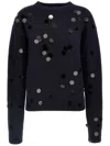 Extreme Cashmere 'n.373 Oldie Sequin' Sweater In Black
