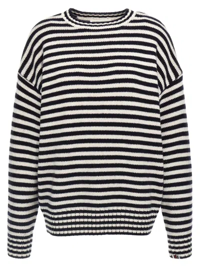 Extreme Cashmere N.383 Lovely Breton Sweater In Multicolor
