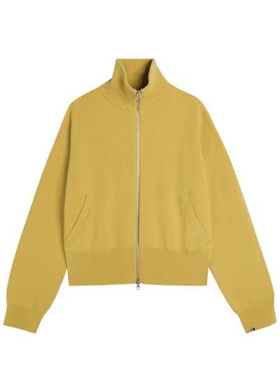 Extreme Cashmere N°385 Xtra Cute Cashmere Cardigan In Yellow