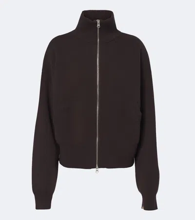 Extreme Cashmere Cashmere Fitted Cardigan In Brown