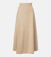 Extreme Cashmere N°388 Ease Cashmere-blend Maxi Skirt In Neutral