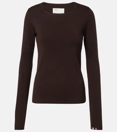 Extreme Cashmere N°392 Eel Cotton And Cashmere Top In Brown