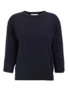 Extreme Cashmere N.398 Three-quarter Sleeve Sweater In Blue