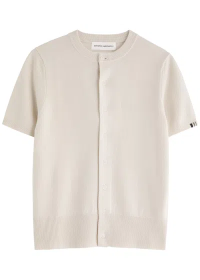 Extreme Cashmere N°399 Flyer Cashmere Cardigan In White