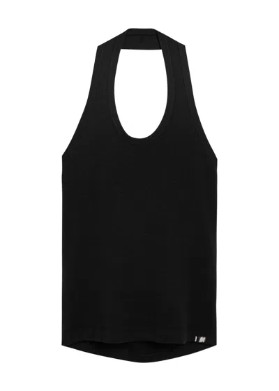 Extreme Cashmere N°409 Jerry Cotton And Cashmere-blend Top In Black
