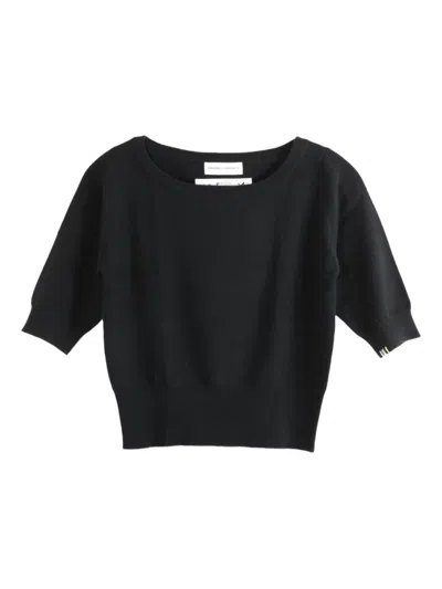 Extreme Cashmere N°422 Boat-neck Cashmere Sweater In Black