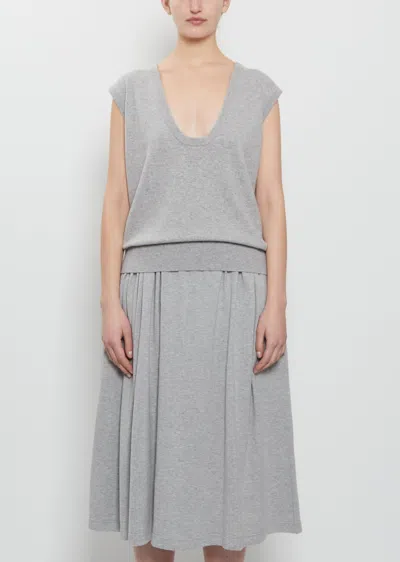 Extreme Cashmere N°423 Lord Stretch Cashmere Top In Gray