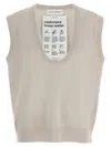 Extreme Cashmere Scoop-neck Cashmere-blend Vest In Gray