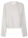 Extreme Cashmere Comfy Cashmere-blend Sweater In White