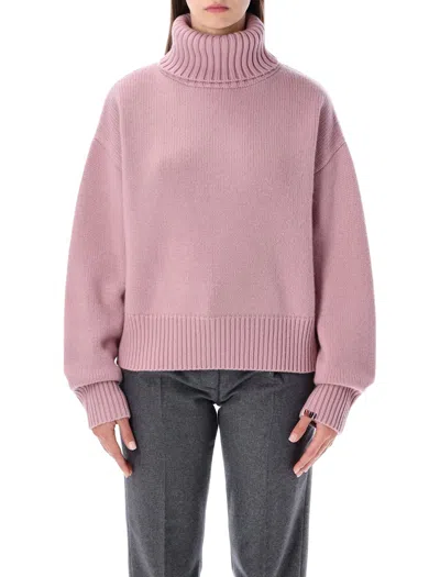 EXTREME CASHMERE EXTREME CASHMERE N°434 CROP XTRA CASHMERE TURTLENECK SWEATER