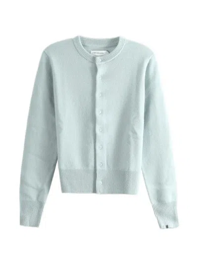 Extreme Cashmere Light Blue Cashmere-blend N.170 Cardigan In White