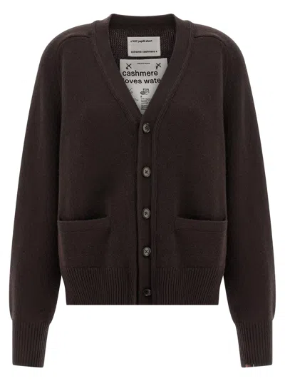 Extreme Cashmere 'n°437 Papilli Short' Cardigan In Brown