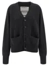 Extreme Cashmere 'n°437 Papilli Short' Cardigan In Gray